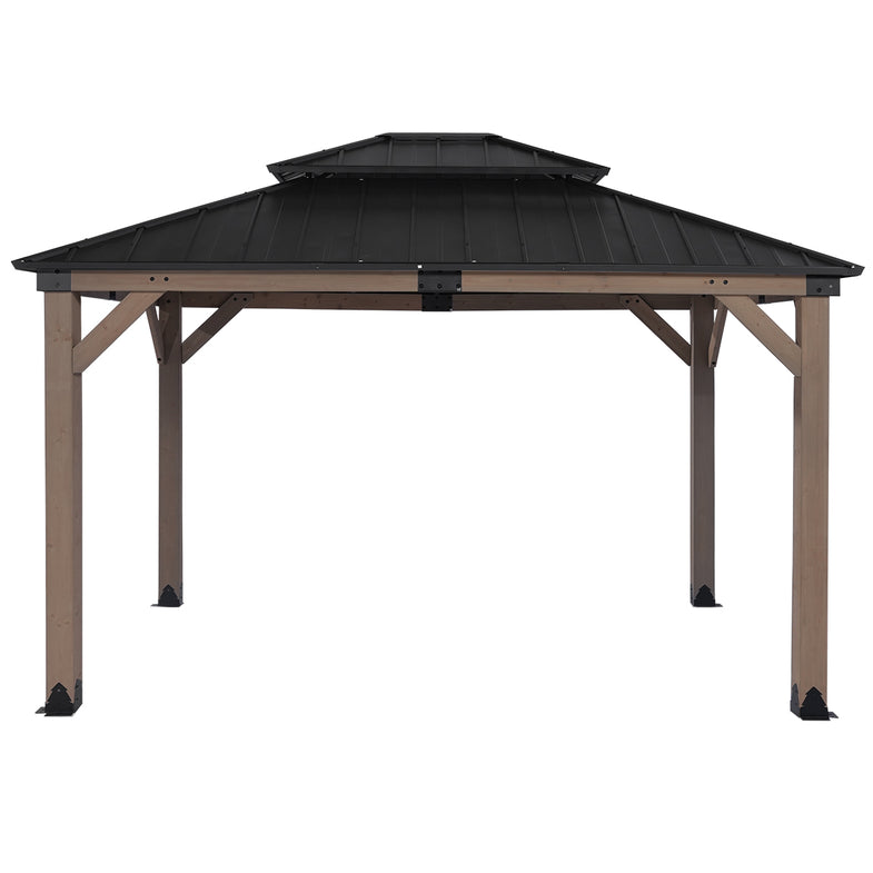 Maryborough 3.6m x 3m Timber & Steel Double Hip Roof Gazebo