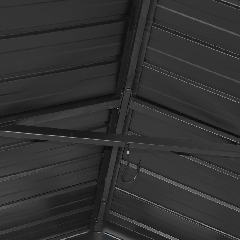 Oslo XL 3.6m x 2.4m BBQ/Grill Timber & Steel Gable Roof Gazebo