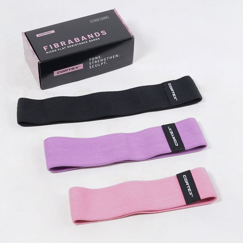 FibraBands Fabric Premium Resistance Bands 3 Pack (82mm)
