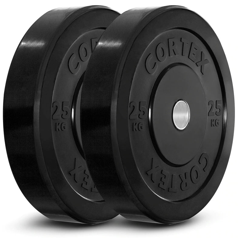 150kg Black Series Bumper Plate Set with 16 Plate Toaster Rack