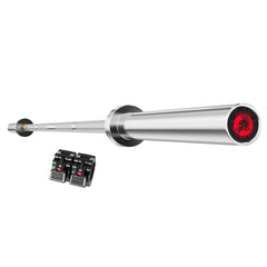 90kg Black Series Bumper Plate Set with SPARTAN205 Barbell