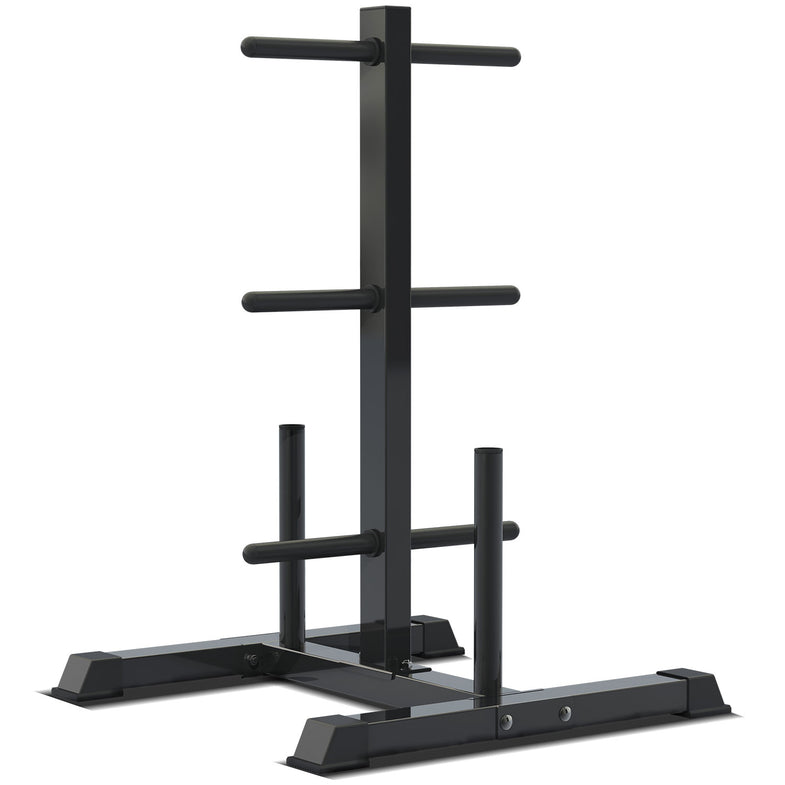 90kg EnduraShell Barbell Weight Set with Weight Tree