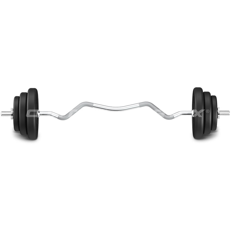 40kg EnduraShell Curl Bar Weight Set