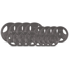 90kg Tri-Grip 25mm Standard Barbell Weight Set with Weight Tree