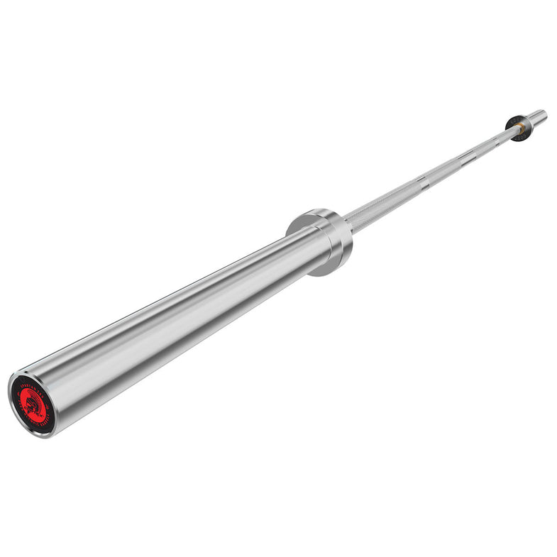 SPARTAN205 7ft 20kg Olympic Barbell (Hard Chrome) with Lockjaw Collars