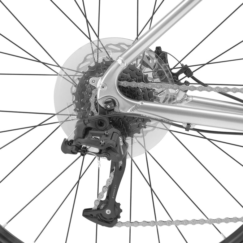 Brooklyn Urban 650B Street Hybrid Bike - Stainless