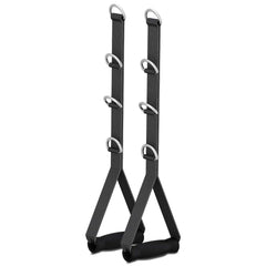 Adjustable Multi-Length Cable Pulley Handle Attachment Pair