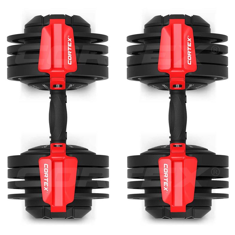 Revolock V2 48kg Adjustable Dumbbell + Barbell + Kettlebell All-in-One Set (24kg Pair)