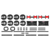 Revolock V2 48kg Adjustable Dumbbell + Barbell + Kettlebell All-in-One Set (24kg Pair)