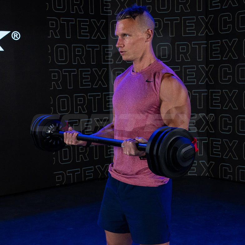 Revolock V2 48kg Adjustable Dumbbell + Barbell + Kettlebell All-in-One Set with Stand (24kg Pair)