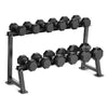 270kg Hex Dumbbells Set with Stand 10kg-35kg (6 pairs)
