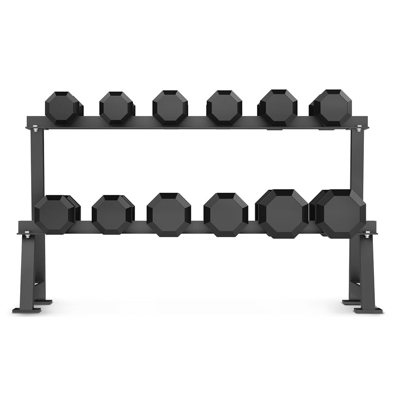 270kg Hex Dumbbells Set with Stand 10kg-35kg (6 pairs)