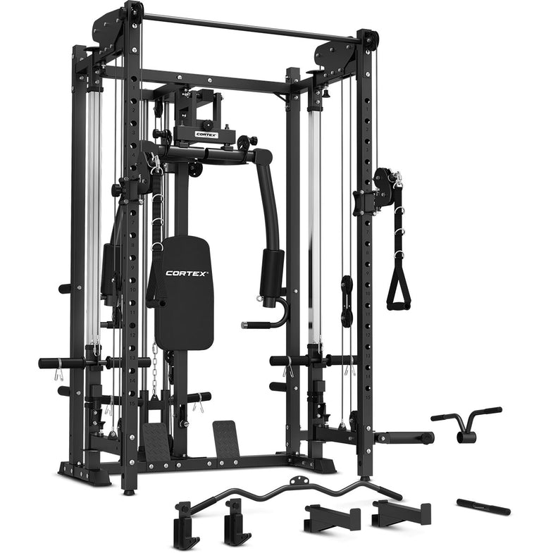 Folding Power Rack with 90kg Standard Tri-Grip Weight & Bar Set