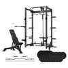 Cortex PR-5 Folding Power Rack with 90kg Endurashell Weight, Bar & Bench Set