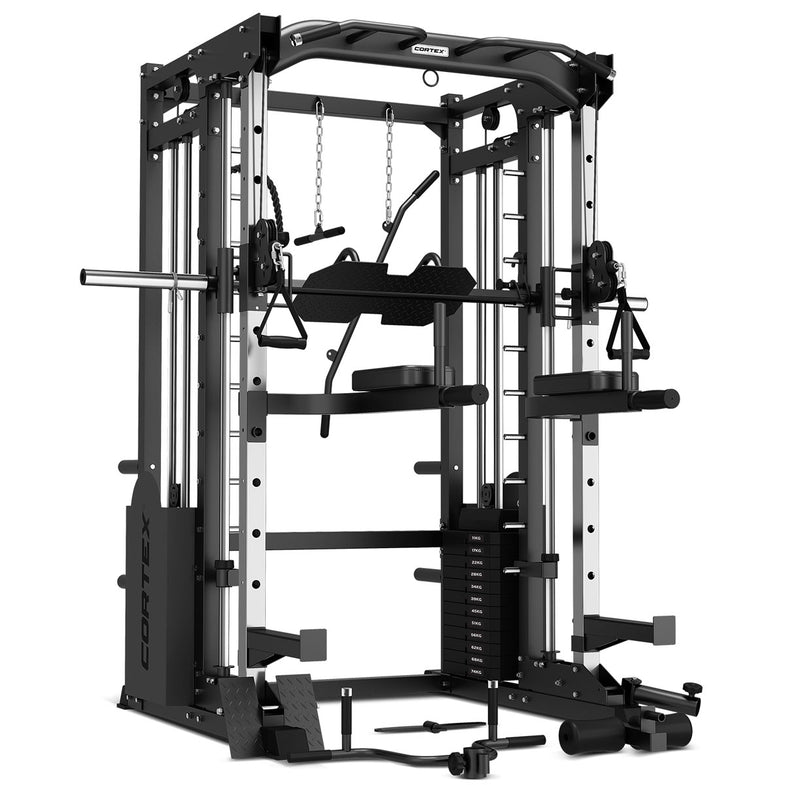 SM-25 6-in-1 Power Rack with Smith & Cable Machine