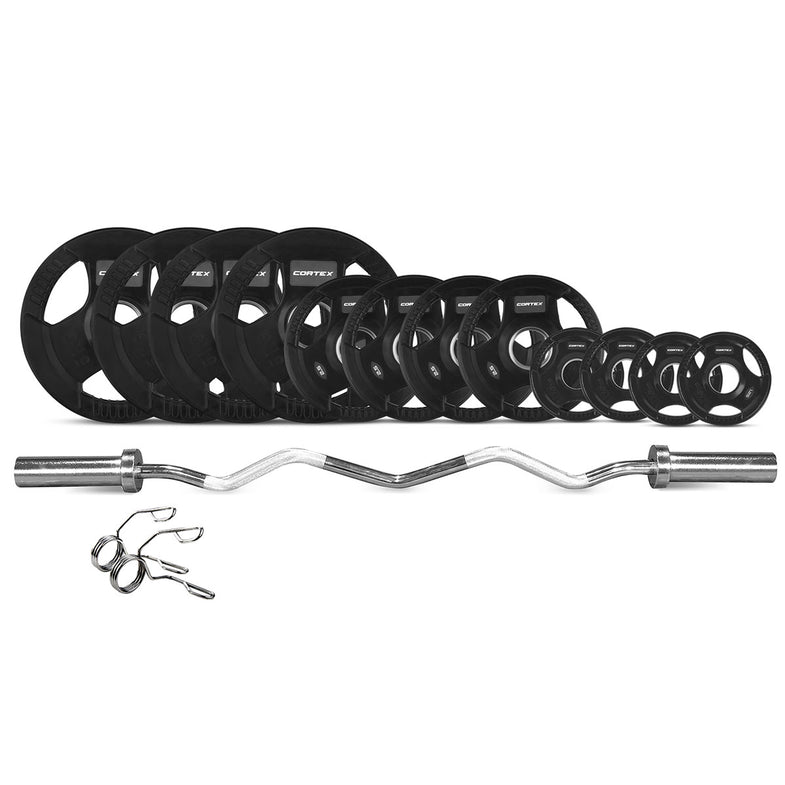 40kg Tri-Grip V2 50mm Olympic Curl Bar Set