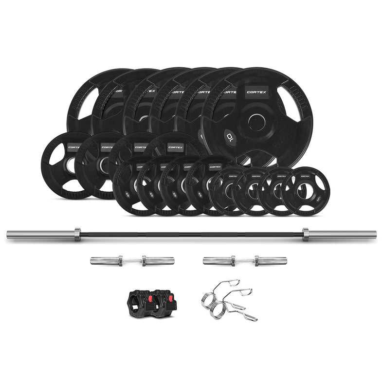 145kg Tri-Grip V2 50mm Olympic Plate Set