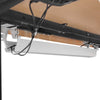 C2 Black WalkingPad Treadmill with 150cm Dual Motor Automatic Standing Desk in Oak and Cable Management Tray