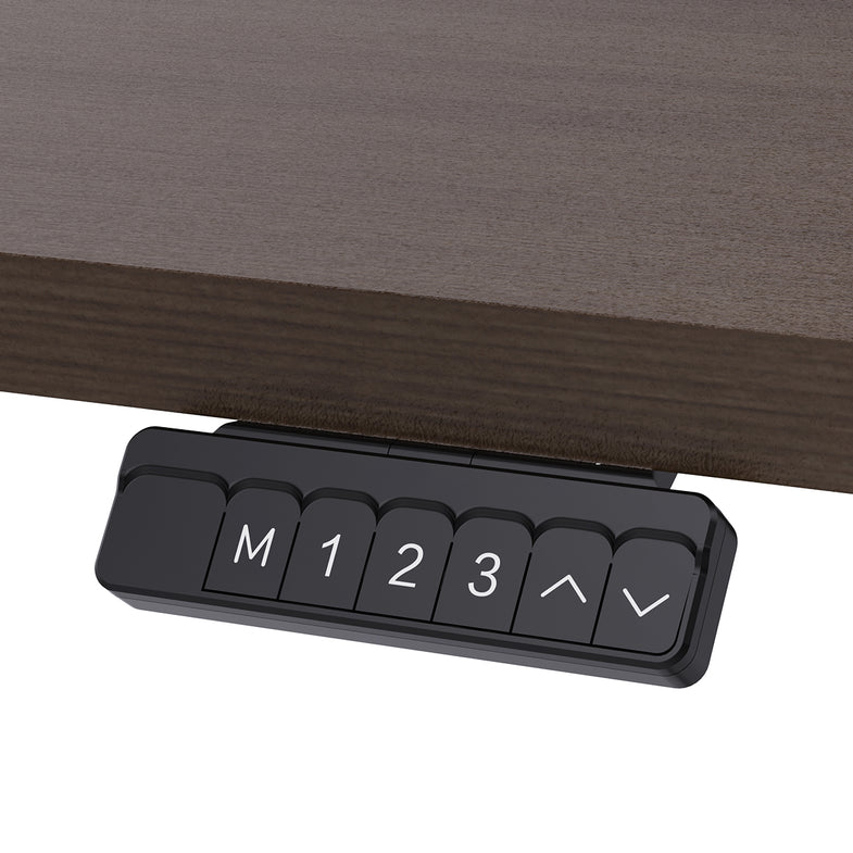 ErgoDesk Electric Standing Desk 140cm (Walnut/Black)