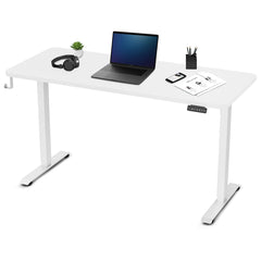 ErgoDesk Electric Standing Desk 140cm (White/White)