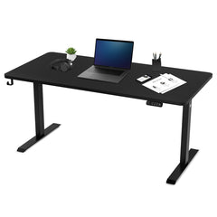 ErgoDesk Electric Standing Desk 160cm (Black/Black)