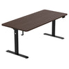 ErgoDesk Electric Standing Desk 180cm (Walnut/Black)