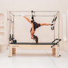 Contour Cadillac Pilates Reformer with Full Trapeze Table (Black)