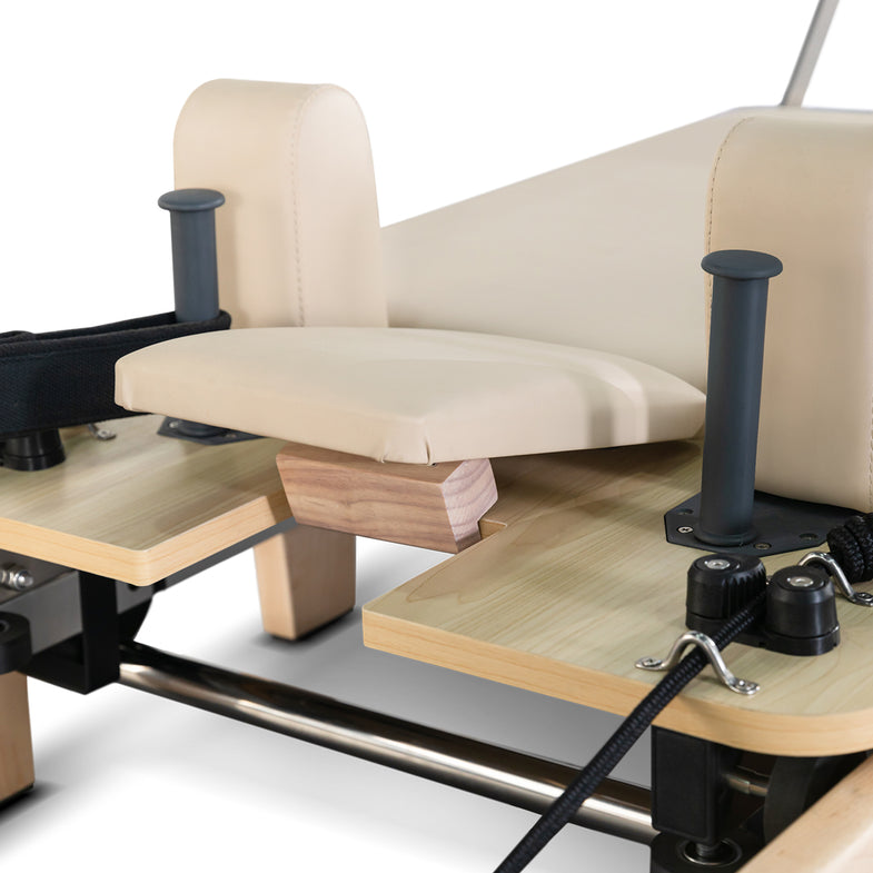 Contour Folding Wooden Pilates Reformer Machine - Beige