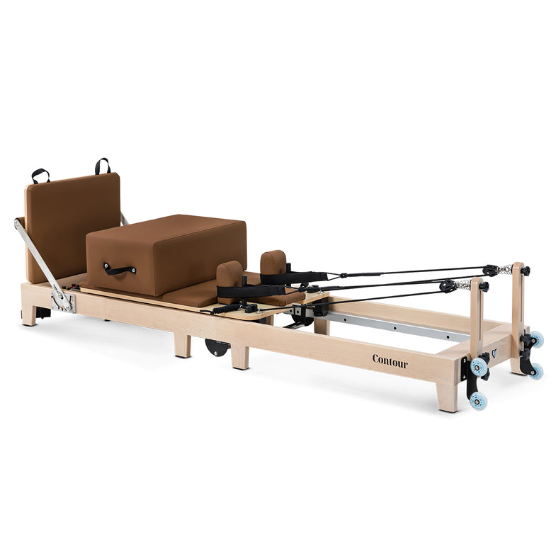Contour Folding Wooden Pilates Reformer Machine - Espresso