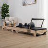 Contour Folding Wooden Pilates Reformer Machine - Black