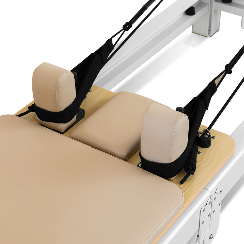 Contour Pro Folding Aluminium Pilates Reformer Machine (Beige)