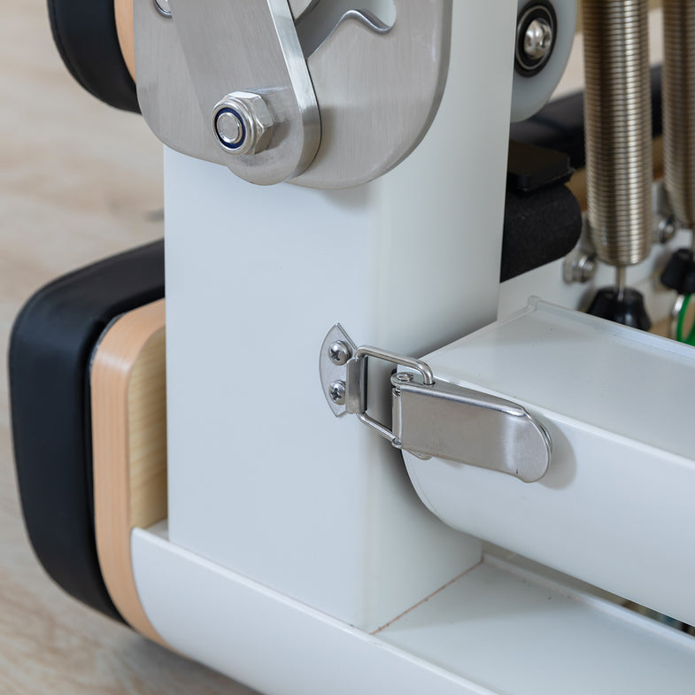 Contour Pro Folding Aluminum Pilates Reformer Bed Set (Black)