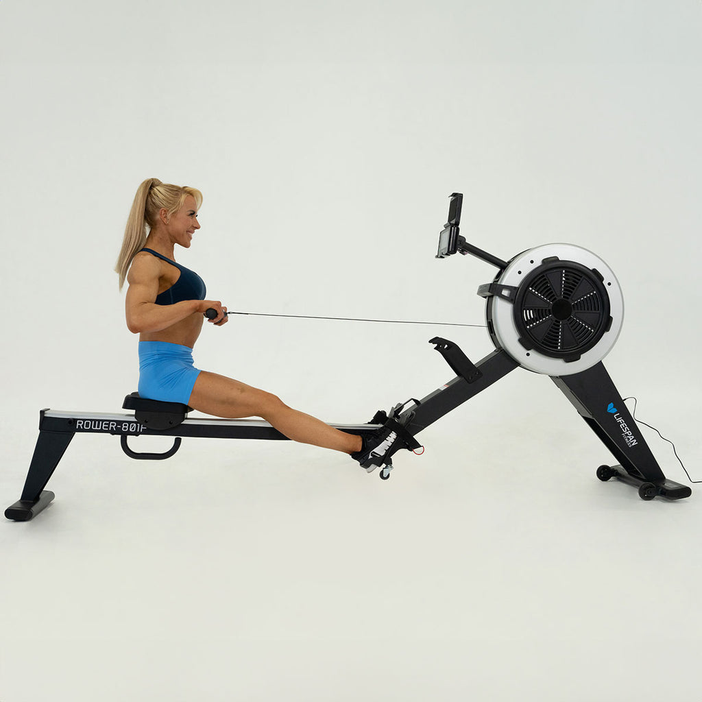 Lifespan Fitness Air and Magnetic Commerical Rowing Machine ROWER-801F ...