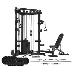 GRK-110 with FID Bench + 90kg Endurashell Weight and Bar Set