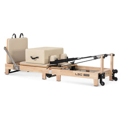 LSG GPR500 Foldable Pilates Reformer Machine (Beige)