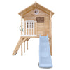 Archie Elevated Cubby House with Pastel Blue Slide