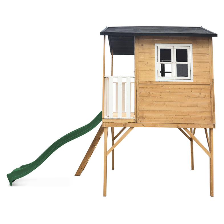 Burleigh Cubby House with 2.2m Slide (Green)