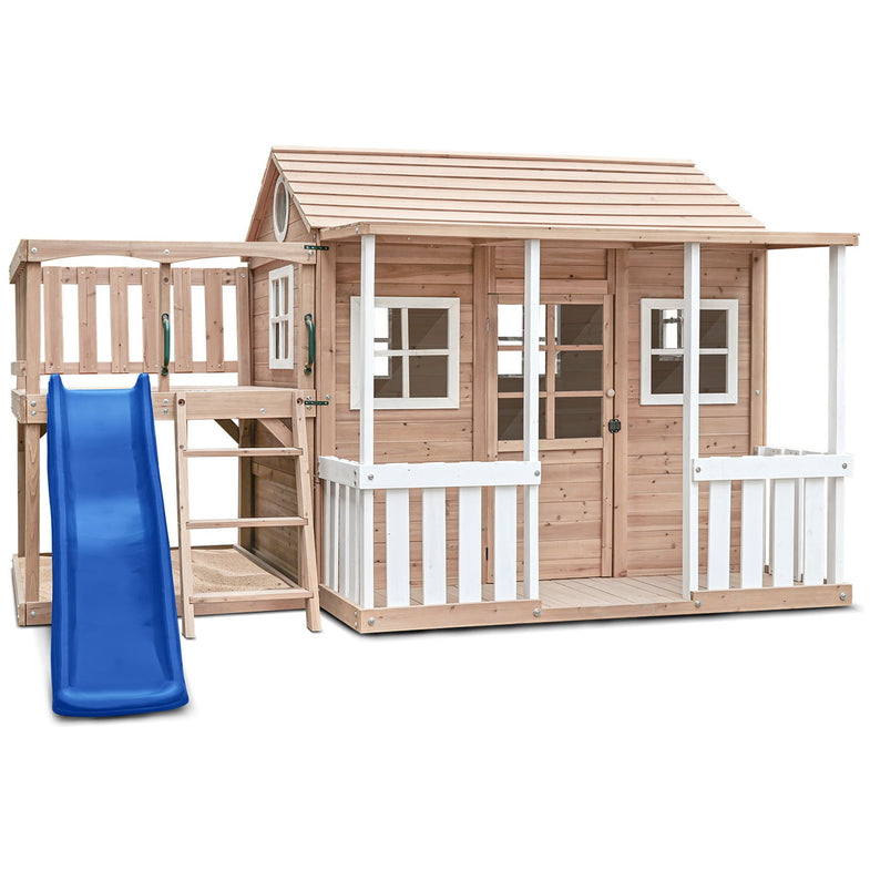 Finley Cubby House with 1.8m Slide (Blue)