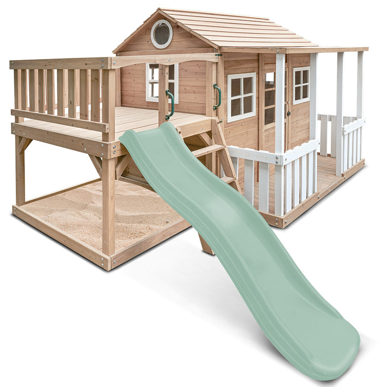 Finley Cubby House with 1.8m Slide (Pastel Pink)