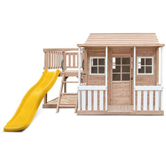 Finley Cubby House with 1.8m Slide (Yellow)