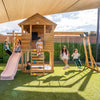 Kingston Cubby House with 2.2m Slide (Pastel Pink)