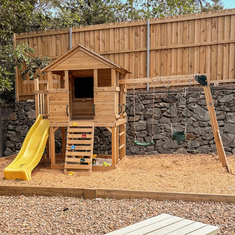 Kingston Cubby House with Yellow Slide
