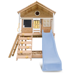 Warrigal Cubby House with 2.2m Slide (Pastel Blue)