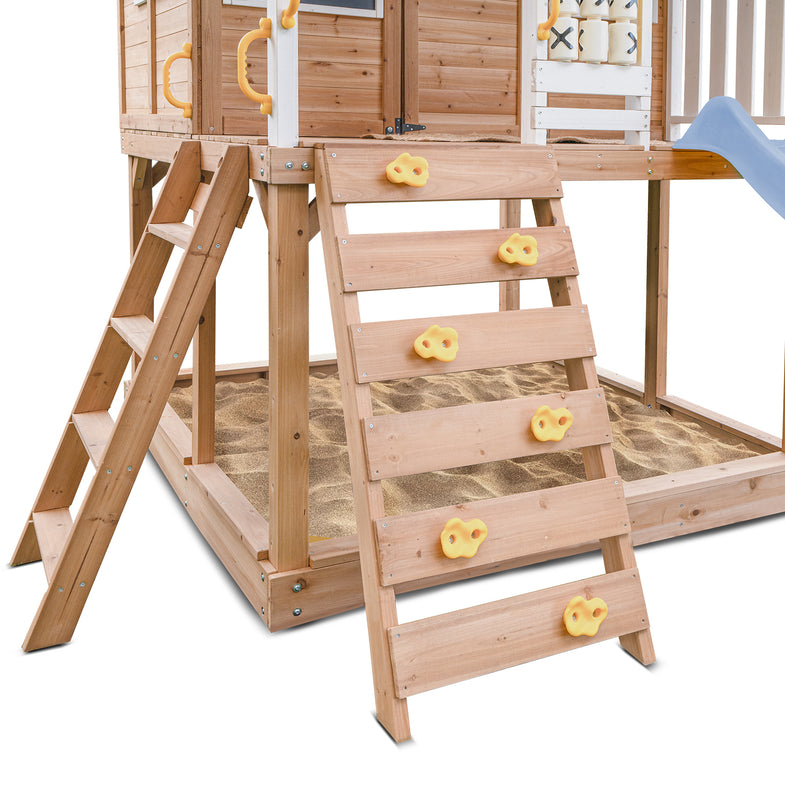 Warrigal Cubby House with 2.2m Slide (Pastel Blue)