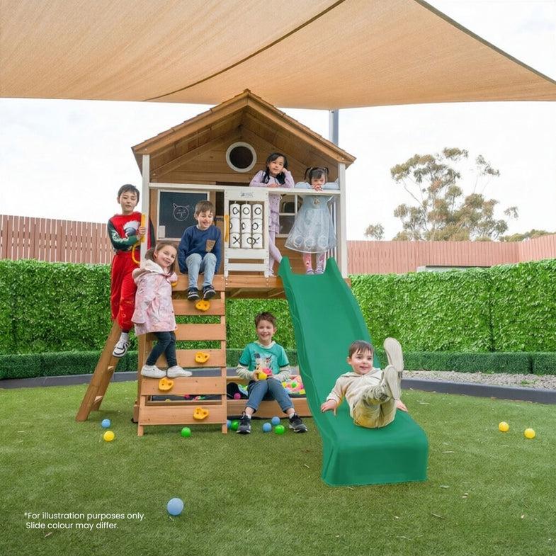 Warrigal Cubby House with 2.2m Slide (White)