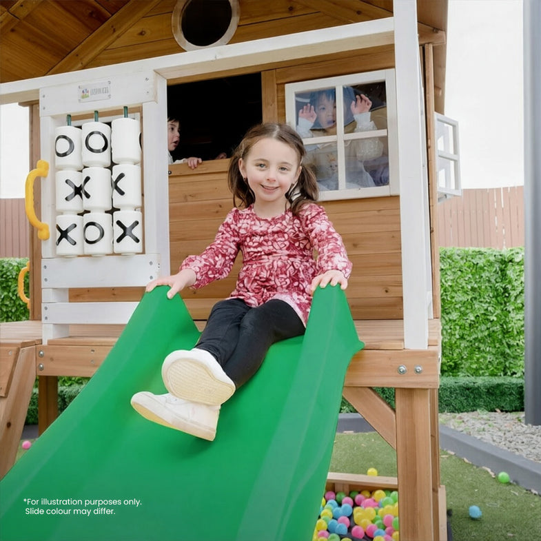 Warrigal Cubby House with 2.2m Slide (White)