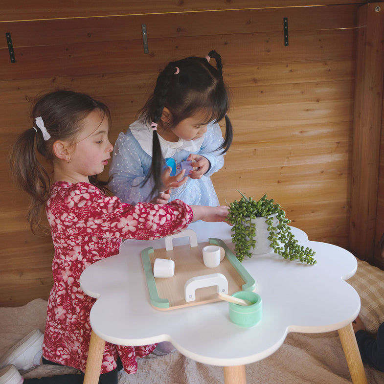 Warrigal Cubby House with 2.2m Slide (White)