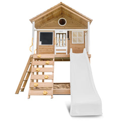 Warrigal Cubby House with 2.2m Slide (White)