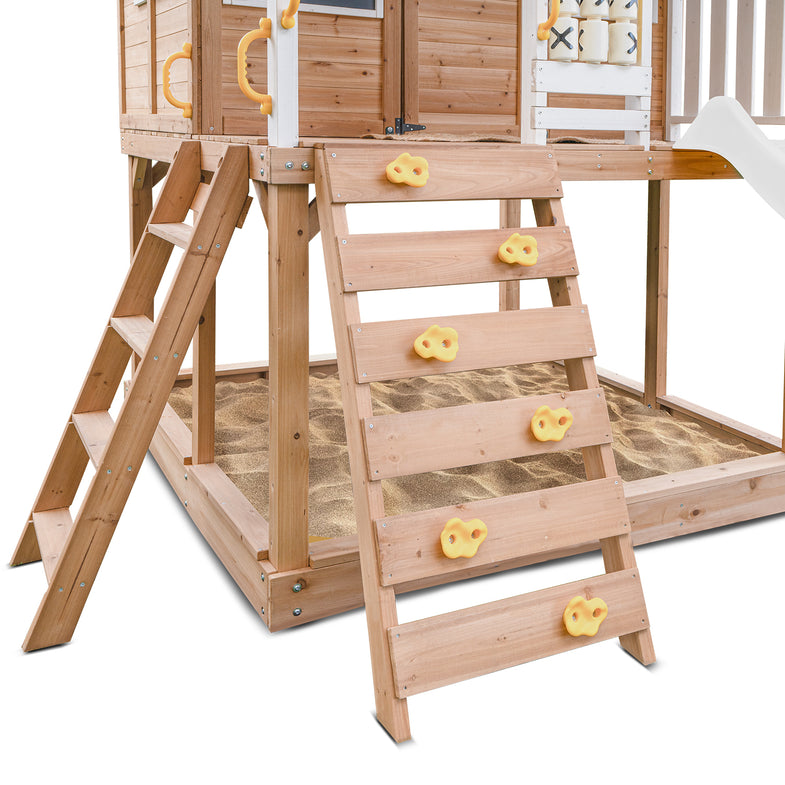 Warrigal Cubby House with 2.2m Slide (White)