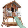 Winchester Cubby House (Elevated 1.2m) with 2.2m Slide (Pastel Green)